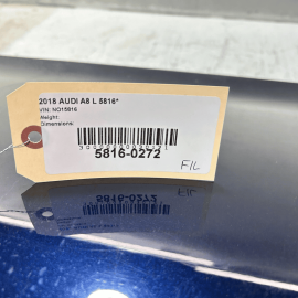 2011 - 2018 AUDI A8 FRONT LEFT DRIVER SIDE DOOR SHELL PANEL -7X7X- OEM