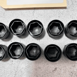 AUDI Q7 2017-2023 Q8 WHEEL RIM LUG NUT BOLT COVER TRIM CAP SET OEM = SET OF