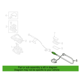Transmission Release & Shift Shifter Gear Control Cable AUDI Q7 2017-2023 O