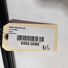 17-20 BMW 430iX 428i F36 REAR DRIVER DOOR WINDOW BELT WEATHERSTRIP SEAL OEM