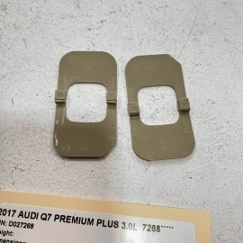 2017 2018 2019 AUDI Q7 PREMIUM FRONT SEAT TRIM COVER BEIGE OEM SET OF 2 PCS