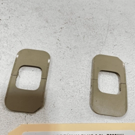 2017 2018 2019 AUDI Q7 PREMIUM FRONT SEAT TRIM COVER BEIGE OEM SET OF 2 PCS