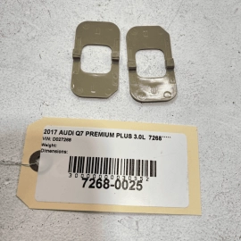 2017 2018 2019 AUDI Q7 PREMIUM FRONT SEAT TRIM COVER BEIGE OEM SET OF 2 PCS
