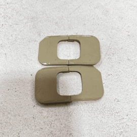 2017 2018 2019 AUDI Q7 PREMIUM FRONT SEAT TRIM COVER BEIGE OEM SET OF 2 PCS