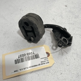 17-23 AUDI Q7 EXHAUST CENTER MUFFLER RESONATOR LEFT HANGER W/ BRACKET OEM