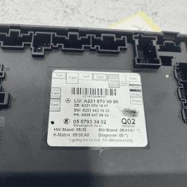 2007-2013 MERCEDES-BENZ S-CLASS FRONT LEFT DRIVER DOOR CONTROL MODULE UNIT 