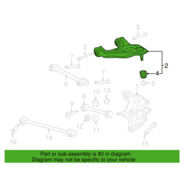 Rear Right / Passenger Side Upper Control Arm ACURA TLX 2015-2020 OEM