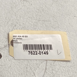 KIA K5 EX 2021 - 2023 LEFT DRIVER SIDE B PILLAR LOWER TRIM COVER PANEL OEM