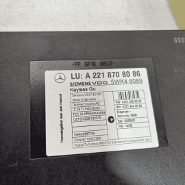 2007-2013 MERCEDES W221 S600 KEYLESSGO KEYLESS GO CONTROL MODULE UNIT OEM