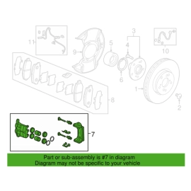 Front Left / Driver Side Brake Caliper ACURA TLX 2019-2020 OEM 67K Miles