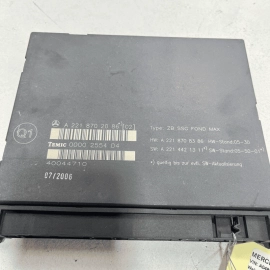 2007-2013 MERCEDES W221 S600 INDIVIDUAL REAR SEATS CONTROL UNIT MODULE OEM 2007-2013 MERCEDES W221 S600 INDIVIDUAL REAR SEATS CONTROL UNIT MODULE OEM
