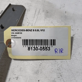 07-13 Mercedes S600 S550 S63 Rear Passenger Side Outer Sill Scuff Plate Tri