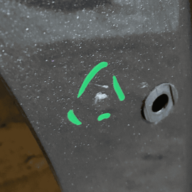 2014-2018 JEEP CHEROKEE LATITUDE REAR RIGHT PASSENGER SIDE DOOR SHELL PANEL