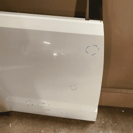 DODGE JOURNEY REAR RIGHT PASSENGER SIDE DOOR SHELL SKIN WHITE OEM 11-19 