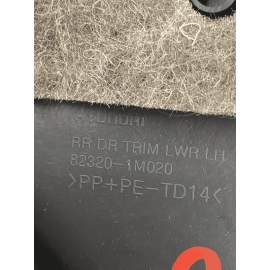 10-13 Kia Forte Sedan Rear Left Driver Door Trim Panel Black Leather OEM  10-13 Kia Forte Sedan Rear Left Driver Door Trim Panel Black Leather OEM