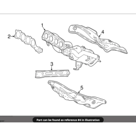 Toyota Camry XSE 2018-2023 Exhaust Manifold Upper Heat Shield Insulator Cov