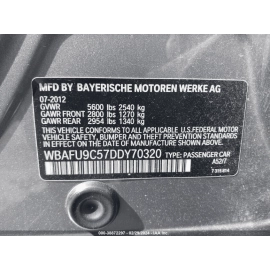 2011-2016 BMW 528i 535i 550i F10 REAR CENTER SEAT BELT SEATBELT BUCKLE OEM