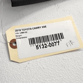 FRONT PASSENGER SIDE DOOR SILL SCUFF PLATE TRIM COVER OEM Toyota Camry 2018