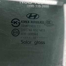HYUNDAI SONATA HYBRID 2011-2014 FRONT LEFT DRIVER WINDOW DOOR GLASS OEM