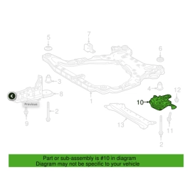Toyota Camry XSE 2018-2023 FRONT Passenger Suspension Stay Reinforcement Br