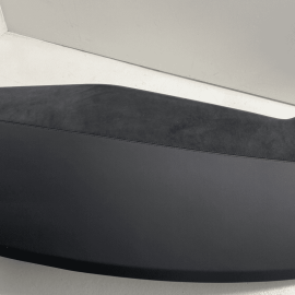 17-20 Tesla Model S Dash Instrument Panel Upper Top Pad OEM Pure Black Alca