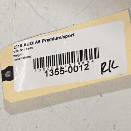 AUDI A6 2012-2018 S6 REAR DRIVER SIDE DOOR WINDOW B PILLAR APPLIQUE MOLDING