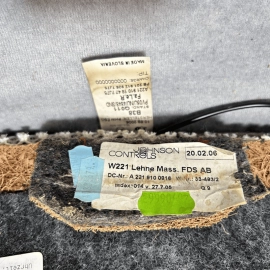 Front Top Upper Seat Cushion Right Side Gray Mercedes Benz S-Class 2007-201