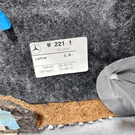 Front Top Upper Seat Cushion Right Side Gray Mercedes Benz S-Class 2007-201