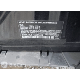 2017-2019 BMW 430IX F36 REAR PASSENGER SIDE D PILLAR SEAT BELT TRIM COVER O 2017-2019 BMW 430IX F36 REAR PASSENGER SIDE D PILLAR SEAT BELT TRIM COVER O