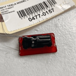 TESLA MODEL S 2012 - 2020 DOOR RED LENS MARKER LIGHT GRAINED UNIVERSAL OEM