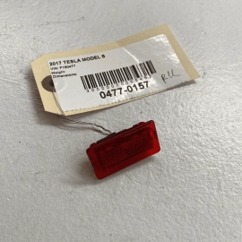 TESLA MODEL S 2012 - 2020 DOOR RED LENS MARKER LIGHT GRAINED UNIVERSAL OEM