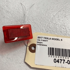 TESLA MODEL S 2012 - 2020 DOOR RED LENS MARKER LIGHT GRAINED UNIVERSAL OEM