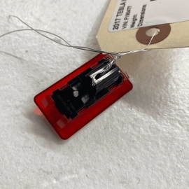 TESLA MODEL S 2012 - 2020 DOOR RED LENS MARKER LIGHT GRAINED UNIVERSAL OEM