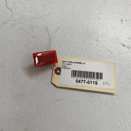 TESLA MODEL S 2012 - 2020 DOOR RED LENS MARKER LIGHT GRAINED UNIVERSAL OEM