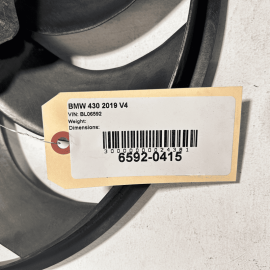 2017-20 BMW 430I XDrive ENGINE COOLING RADIATOR FAN MOTOR & BLADE OEM