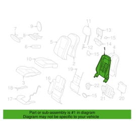 Front Right Passsenger Upper Seat Back Frame Mercedes Benz S-Class 2007-201 Front Right Passsenger Upper Seat Back Frame Mercedes Benz S-Class 2007-201