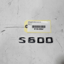 2007-2013 MERCEDES S600 W221 Trunk Letters Nameplate Logo Emblem Badge OEM