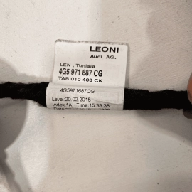 AUDI A6 Quattro 2018 REAR LEFT OR RIGHT SIDE DOOR WIRE WIRING HARNESS OEM AUDI A6 Quattro 2018 REAR LEFT OR RIGHT SIDE DOOR WIRE WIRING HARNESS OEM