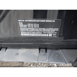 BMW 430xi F36 2017-20 FUSE RELAY JUNCTION POWER DISTRIBUTION LOWER BOX COVE