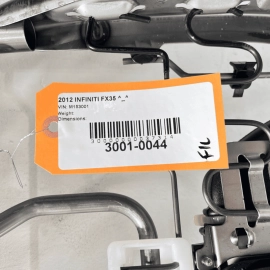 Front Left Side Seat Back Frame W/ Motors, Duct INFINITI FX35 2009-2012 OEM