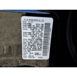 Front Right / Passenger Side Seat Lower Track Frame INFINITI FX35 2010-2012