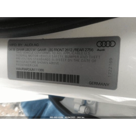 Rear Right Passenger Side Door Quarter Window Auto Glass Audi A6 2016-2018 
