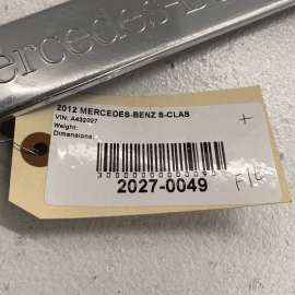 07-12 Mercedes S550 Front Left Driver Door Outer Scuff Sill Plate Trim Step