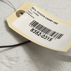 TOYOTA CAMRY 2018 - 2023 REAR RIGHT PASSENGER SIDE FLOOR WIRE WIRING HARNES
