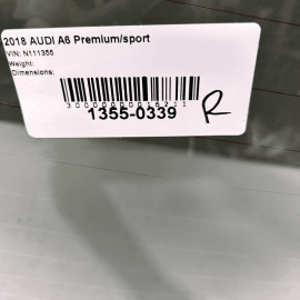 AUDI A6 Quattro 2012-2018 S6 REAR WINDSHIELD BACK WINDOW GLASS OEM