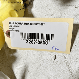 2017-2018 ACURA MDX FRONT LEFT DRIVER SEAT UPPER CUSHION LETAHER W/ BLOWER 