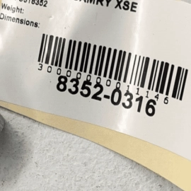 TOYOTA CAMRY XSE 2018-2023 REAR SEAT RIGHT PASSENGER SIDE RELEASE LOCK LATC