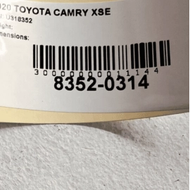 TOYOTA CAMRY XSE 2018 - 2023 Rear Left Driver Side Antenna Amplifier Module