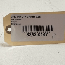 TOYOTA CAMRY XSE 2018 - 2023 RIGHT PASSANGER SIDE B PILLAR LOWER TRIM COVER