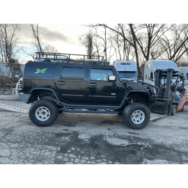 2003-2007 HUMMER H2 RIGHT SIDE DOOR EXTERIOR CHROME & BLACK REAR VIEW MIRRO